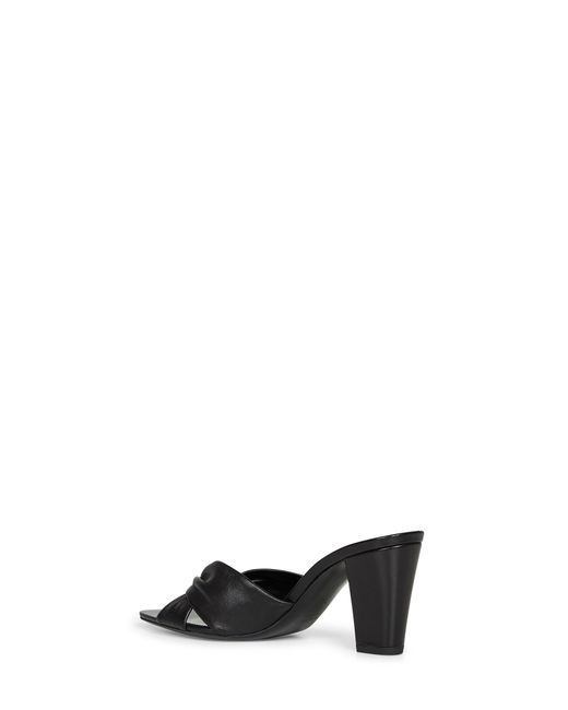 Saint Laurent Black Nappa Leather Franciane Mule Sandals