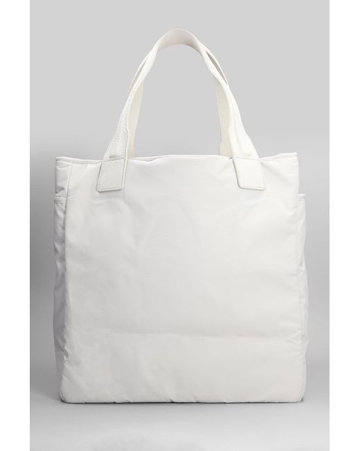 Y-3 White Tote In Grey Polyamide for men