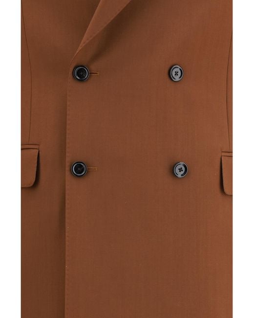 Lardini Brown Iconic Cotton Suit Suits for men