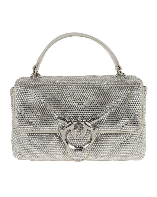 Pinko Gray Love Lady Puff Mini Cl Full Str