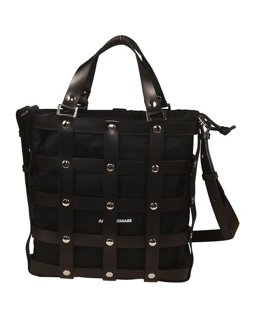 Junya Watanabe Black Caged-design Top Handle Bag