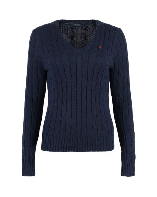 Polo Ralph Lauren Blue Cable Knit Sweater