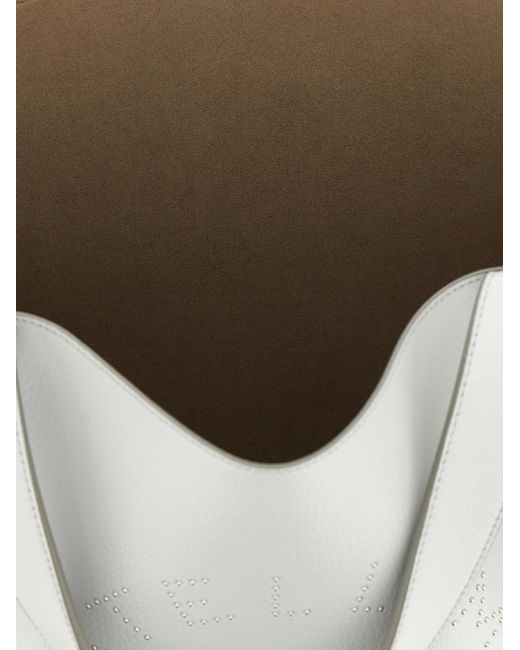 Stella McCartney White 'Logo Tote' Shopping Bag