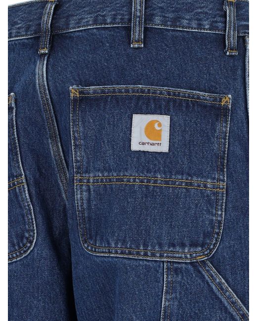 Carhartt Blue Single Knee Loose Jeans for men