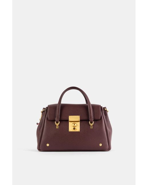 Thom Browne Brown Small Bolton Bag Soft Grained Leather Mini