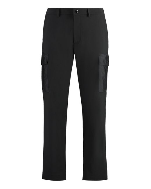 Moncler Black Technical Fabric Pants for men