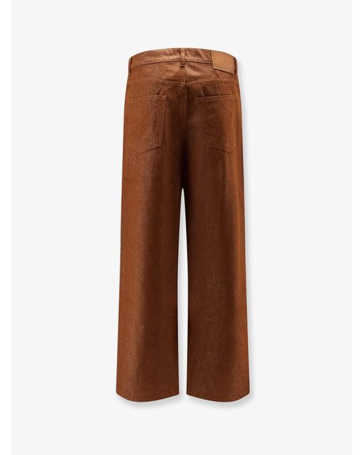 Walk In Paris Brown Baggy Denim Trousers for men