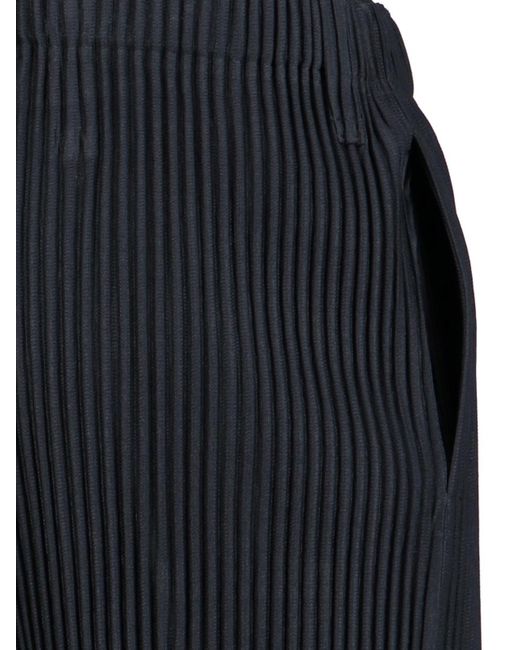 Homme Plissé Issey Miyake Black Pleated Pants for men