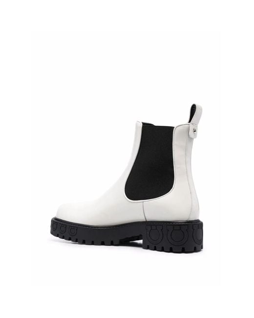 Ferragamo Black Chelsea Boots