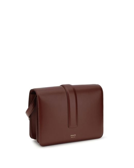 Khaite Purple Blake Shoulder Bag Calf Leather Bos Taurus