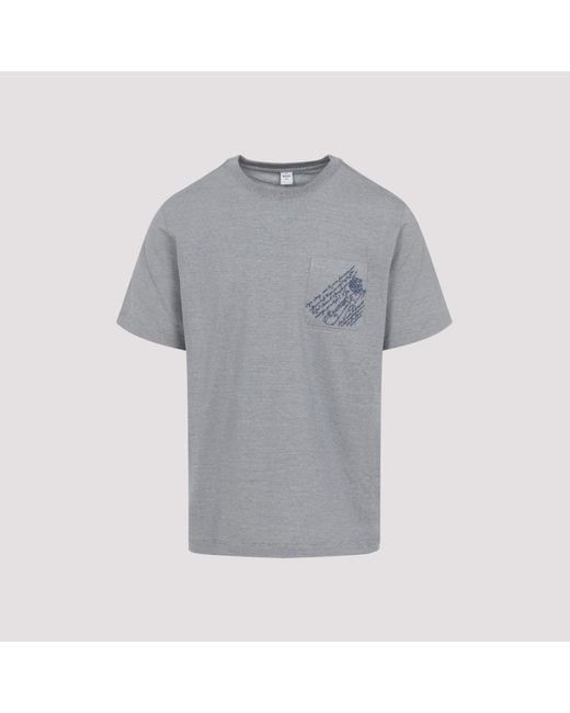 Berluti Gray Cotton T-Shirt for men