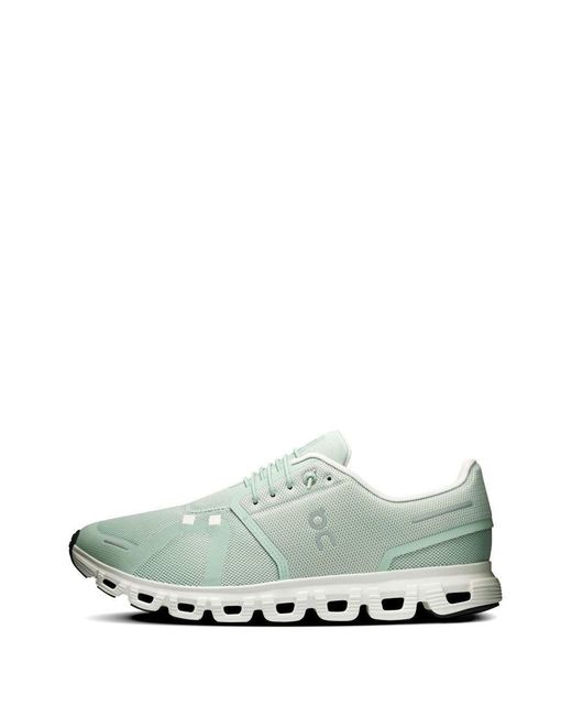 On Shoes Black Running Sneakers Cloud 6 Recycled Polyester Trainers for men