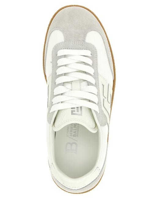 Balmain White Swan Sneakers