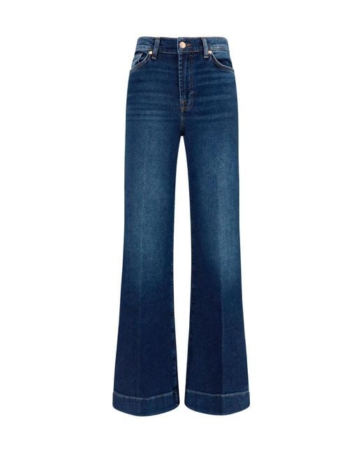 7 For All Mankind Blue Jeans Modern Dojo Cotton