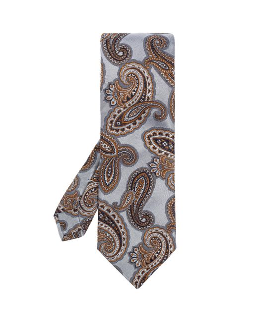 Etro Black Patterned Tie for men