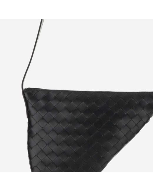 Bottega Veneta Black Small Virgule Bag Calfskin Messenger for men