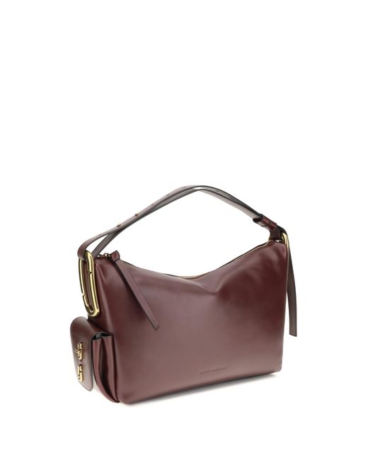 Marc Jacobs Brown Shoulder Bag Juliette Calf Leather Handbags