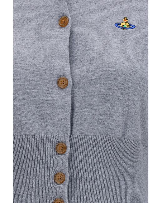 Vivienne Westwood Blue Crop Cardigan Bea Cotton