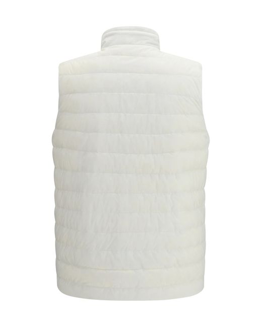 Herno Blue Reversible Gilet Polyamide Down Jackets for men