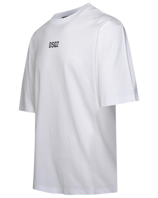 DSquared² White Cotton T-shirt for men