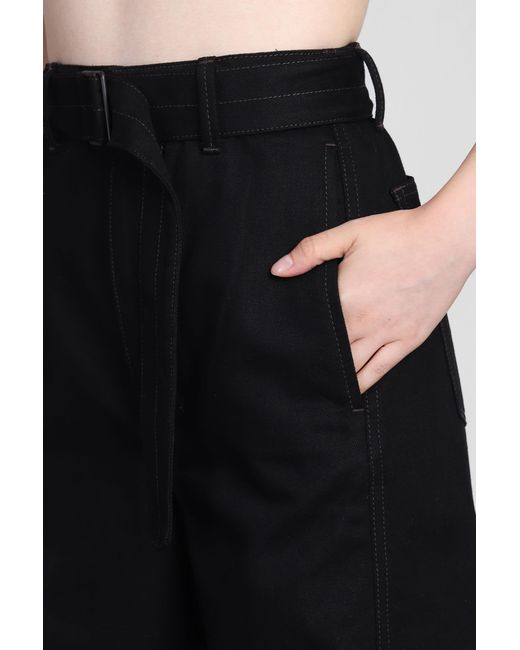 Lemaire Jeans In Black Cotton for men