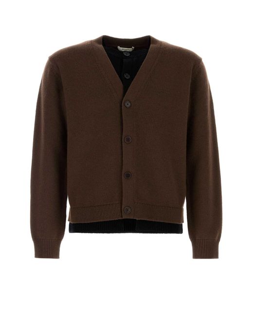 J.W. Anderson Brown Wool Blend Cardigan for men