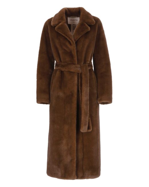 VALENTINI 1972 Brown Eco Mink Coat