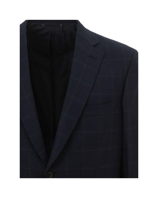 Brioni Blue Wool Blazer Clothing for men