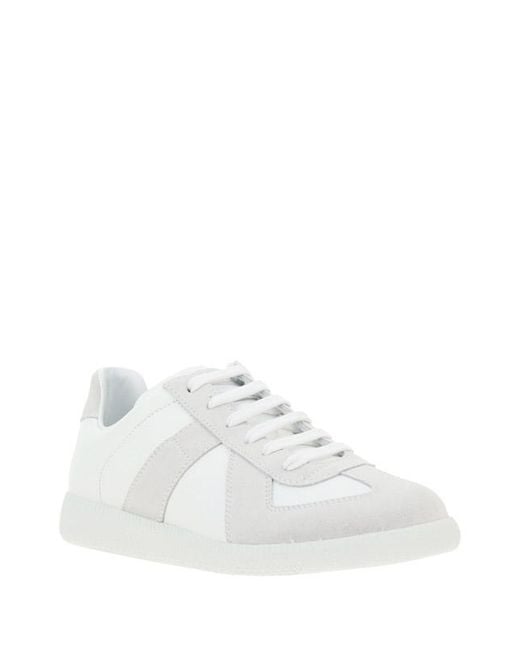 Maison Margiela White Leather Sneakers for men