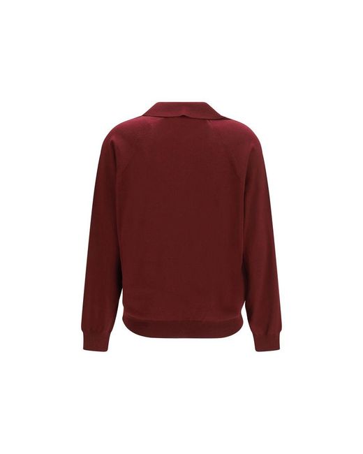 Miu Miu Red Bordeaux Wool Oves Aries Cardigan