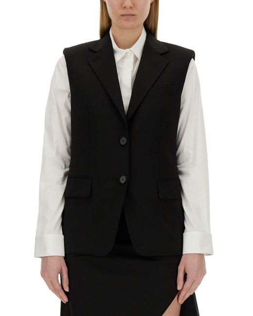 Helmut Lang Black Wool Vest