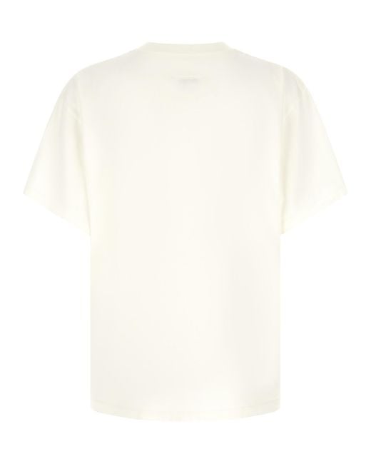 MM6 by Maison Margiela White Cotton T-Shirt for men