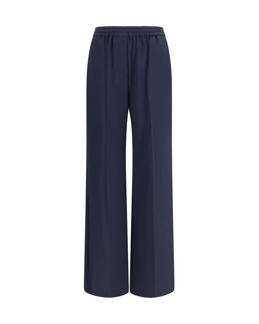 Weekend by Maxmara Blue Mallo Pants Fleece Wool Ovis Aries