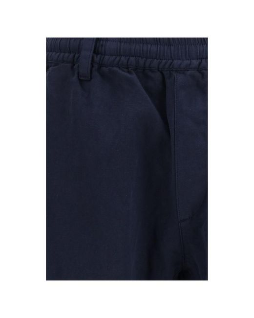 C P Company Blue Cotton Cargo Pants for men