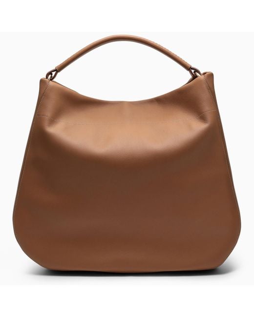 Prada Brown Large Caramel-Coloured Leather Shoulder Bag