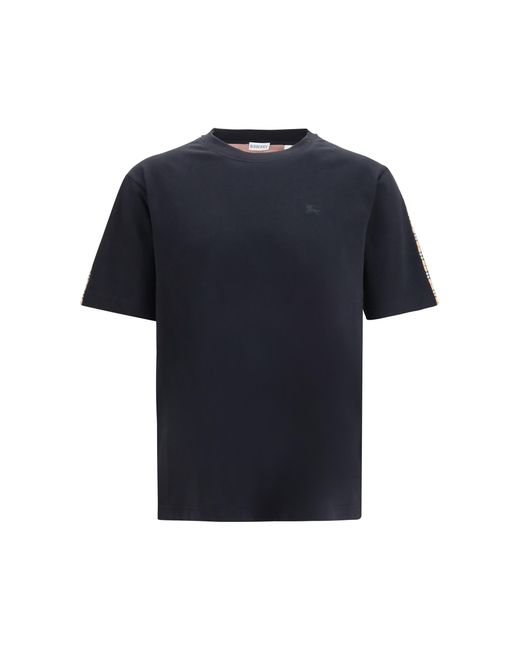 Burberry Blue Jwear Two-Tone T-Shirt Cotton T-Shirts for men