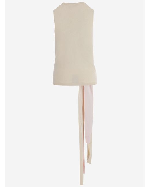 J.W. Anderson Natural Sleeveless Sweater Cotton And Cashmere