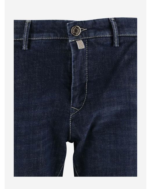 Jacob Cohen Blue Stretch Cotton Denim Jeans for men