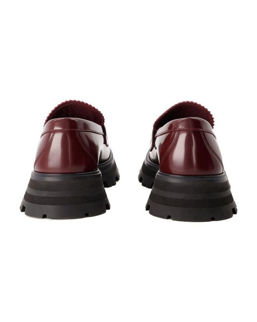 McQueen Brown Alexander Mcqueen Leather Loafer