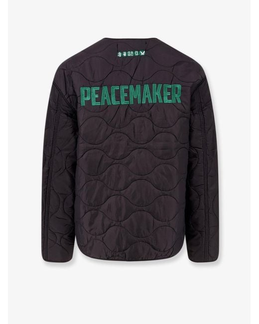 Oamc Peacemaker Blue Compact Liner Quilted Jacket for men