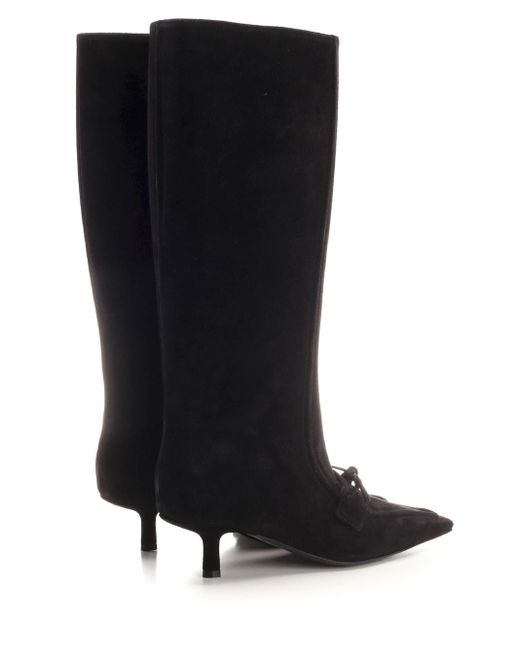 Burberry Storm Black Suede Boots