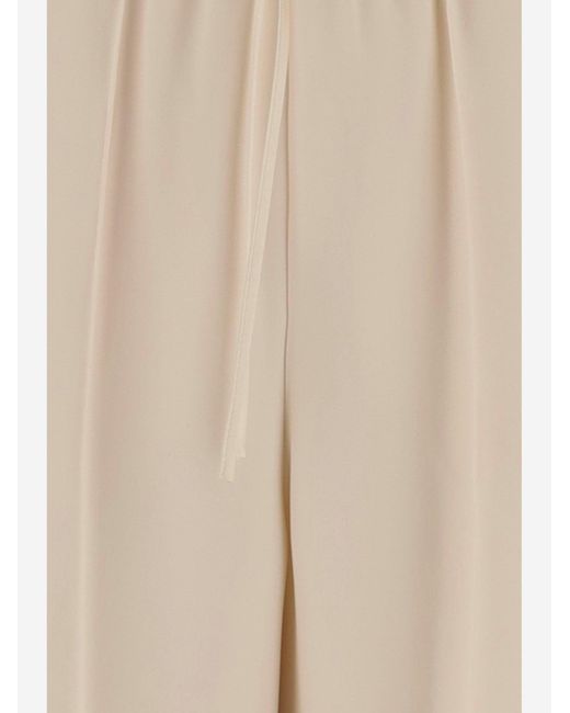 Valentino Natural Silk Pants Trousers