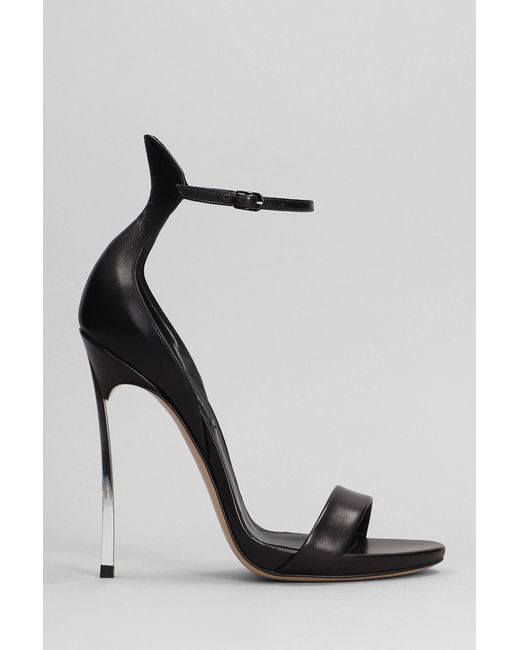 Casadei Black Blade Sandals