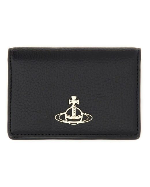 Vivienne Westwood Black Card Holder With Logo
