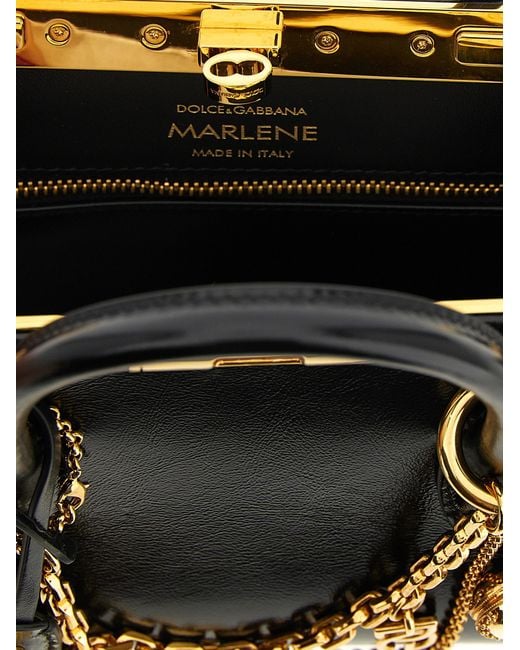 Dolce & Gabbana Black Calfskin Handbag Bag
