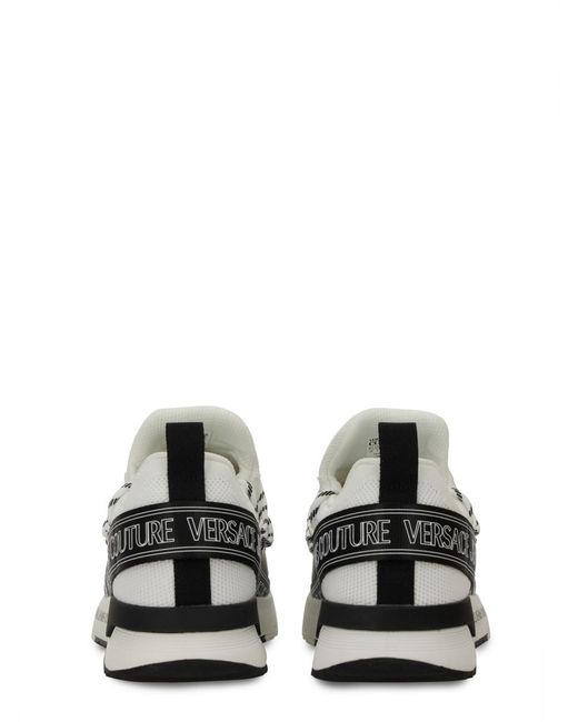Versace Jeans Couture White Sneakers Dynamic Polyester Polyurethane Trainers for men