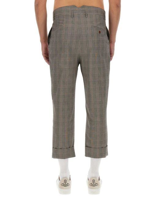 Vivienne Westwood Gray Cruise" Cropped Pants for men
