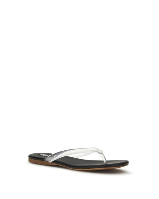Senso White Leather And Rubber Flip-Flop Sandals Upper: Rubber; Sole