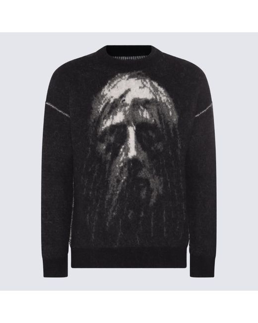 Isabel Benenato Black Wool And Mohair Blend Sweater for men