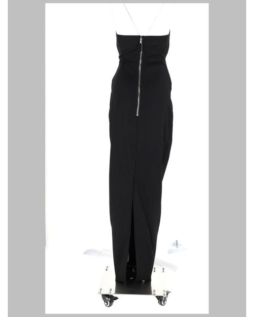 Rick Owens Black Prong Dress Wool Blend New